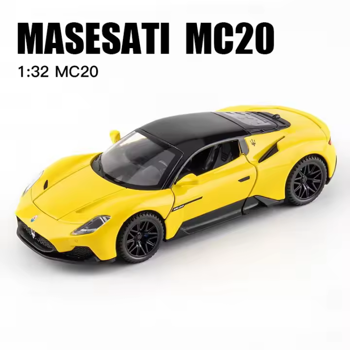 Maserati MC20 Modelo De Coche De Aleación 1/32 Juguete De Metal Con Luz Y Sonido Vehículo Deportivo Para Niños Regalo De Cumpleaños - 1