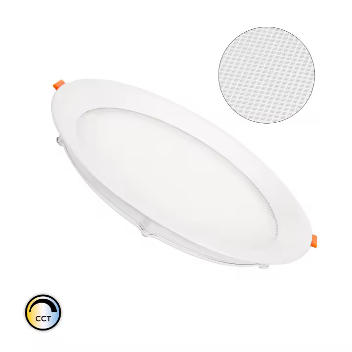 Ledkia Placa LED 20W Circular CCT Microprismático LIFUD Corte Ø 205 mm No Flicker CCT - 1