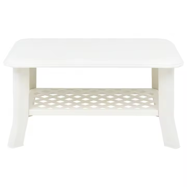 VidaXL Mesa de centro Polka de exterior con estante inferior 46x90x60 cm - 1