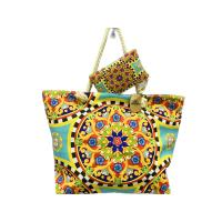 MEJORADA Bolso de Playa Grande con Estampado Multicolor y Monedero - details 3