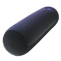 Almohada Inflable De Silicona Con Recubrimiento De PVC Azul Y Negro Triángulo Cilindro Colchón Suave Para Soporte De Cabeza Y Espalda - details 5