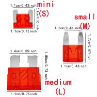 Kit De Fusibles Automotrices Mini/Pequeño/Mediano Tipo Hoja Para Uso Marítimo 2A 3A 5A 7.5A 10A 15A 20A 25A 30A 35A - details 0