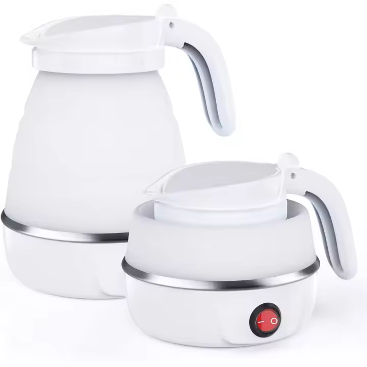 Foldable Electric Kettle,Mini Travel Kettle,Portable Coffee Kettle with Separable Power Cord for Outdoor Hiking Camping - 1