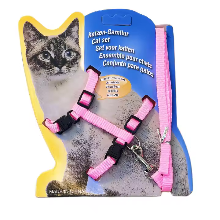 Correa Para Gato Alinea De Cuerda Correa De Pecho Para Caminar Suministros Para Mascotas Correa Para Gato Con Cuerda - 1