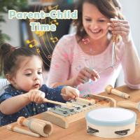 Juego De Instrumentos Musicales De Madera Para Bebés Montessori Xilofono De Percusión Para Niños De Preescolar Regalos Educativos - details 2