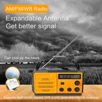 Radio Portátil Recargable Con Crank Solar AM/FM Para Supervivencia Con Batería Recargable Radio USB Linterna Y Lámpara De Lectura - details 10