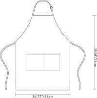 2 piezas, Delantal de Cocina, Delantal de Cocina Antiincrustante, Delantal de Cuello Ajustable con Bolsillos - details 2
