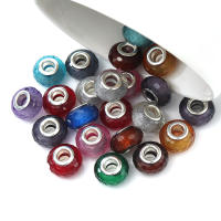 Lote De 20 Piezas De Cuentas De Resina Facetadas 14mm Con Agujero Grande Para Joyería DIY Pulseras Collares Encantos Accesorios - details 7