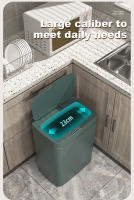 Bandeja De Basura Inteligente Para Baño Y Cocina Con Sensor Automático Recipiente Ecológico De Plástico Resistente Al Agua Para Cocina Y Toilette - details 10