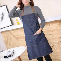 Delantal De Cocina De Algodón Unisex Antisuciedad Para Chef Estilo Cowgirl Sin Mangas Para Mujeres Uniforme De Cocina - details 0