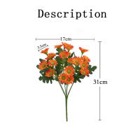 Bellos Girasoles De Seda Para Decoración Navideña Y Hogar Flores Artificiales Bouquet De Dalia Para Bodas Y Aniversarios - details 0