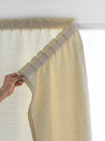 Cortina Adhesiva Blanca Para Balcón Y Dormitorio Sin Perforaciones Instalación Sencilla Translúcida Semi-Blackout De Poliéster 100% - details 6