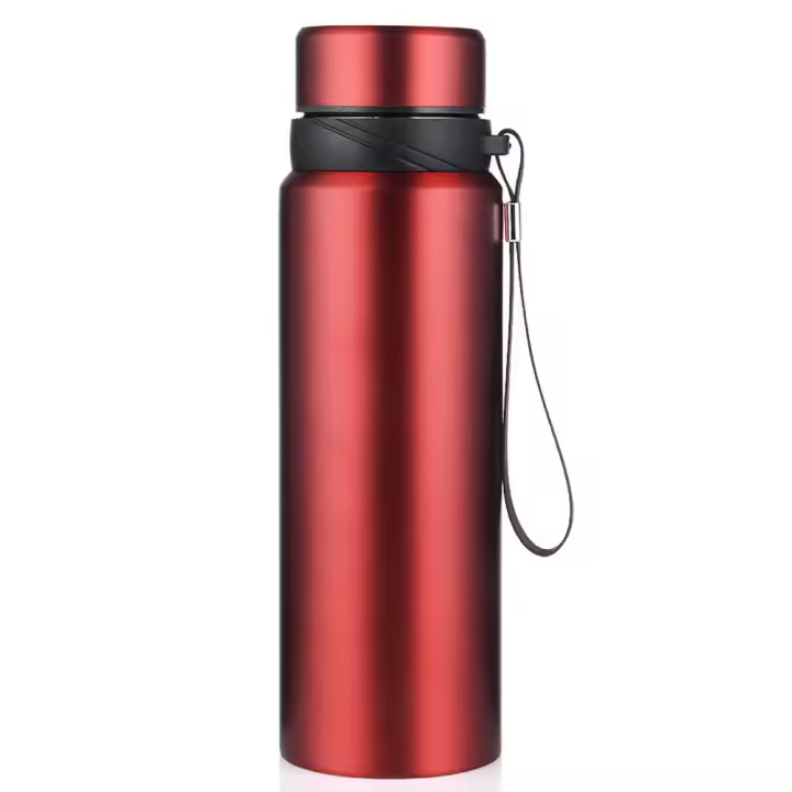 Botella Termo De Acero Inoxidable 1L Para Agua Fría Y Caliente Café Aislamiento Térmico Duración De 12-24 Horas Portátil Para Hombres - 1