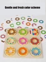 Juego De Encaje De Donuts De Madera Juguete Educativo Montessori Para Niños Juego De Alineación De Colores Y Educación Temprana Para Guarderías - details 1