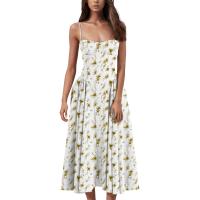 Vestido Midi Elegante Y Delgado Sin Espalda Para Mujer Vestido De Fiesta De Verano Elegante Con Suspensión Sólida Vestidos Para Mujer - details 10