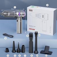 Aspiradora de coche, aspiradora de mano de alta potencia de 16000 PA, aspiradora de coche portátil inalámbrica, 3 velocidades, 11 accesorios, mini aspiradora 4 en 1 para coche, hogar y oficina - details 6