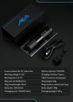 Kit De Máquina De Tatuaje Inalámbrica Profesional Con Motor Sin Núcleo 1450 mAh Bajo Ruido Para Artistas Corporales Maquillaje Permanente - details 4