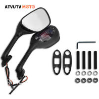 Espejo Retrovisor Para Motocicleta Con Luces LED Para SUZUKI GSXR 600 GSXR 750 GSXR 1000 K5 K6 K7 K8 K9 12V Accesorios De Manillar - details 0