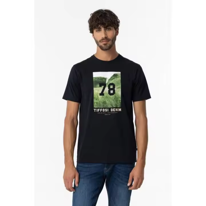 Camisetas Hombre Marcas Ropa Tiffosi Tiffosi hombre  Camiseta-Tiffosi-Macleay azul marino - 1