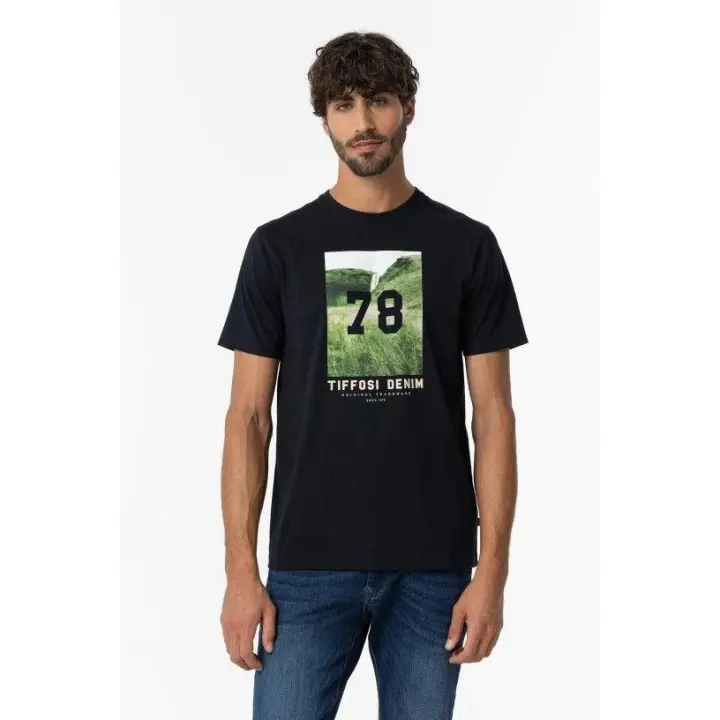 Camisetas Hombre Marcas Ropa Tiffosi Tiffosi hombre  Camiseta-Tiffosi-Macleay azul marino - 1