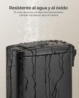Cubo de Basura de 10 litros para Baño con Pedal - Compacto para Espacios Pequeños, Cierre Suave, Acero Inoxidable, Disponible en Blanco, Negro y Plata - details 11