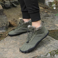 Botas De Invierno Para Hombres Y Mujeres Zapatos Casuales De Nieve Botas De Pies Calientes Para Exteriores Trabajo Zapatillas De Neopreno Cremallera Ajuste Tamaño 36-47 - details 21