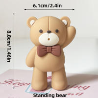 Topper De Pastel Oso Azul Para Fiesta De Cumpleaños Bebé Decoración De Fiesta Con Bolas De Oso Teddy Tema Oso Mini Para Niños - details 12