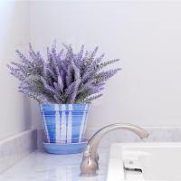 8 paquetes de hermosos ramos de plantas artificiales decorativas de lavanda morada, flores reales simuladas para dormitorio y alféizar de ventana. - details 3