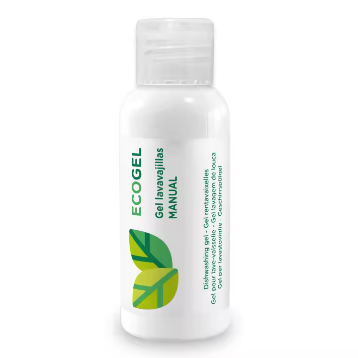 Hostelpak  120 x 100 ml  Detergente lavavajillas manual EcoGel  Amenities apartamento turistico - 1