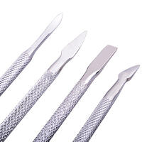 4pcs Herramienta De Manicura Dual Cabeza Acero Inoxidable Para Empujar Cutículas Y Eliminar Piel Muerta Cuidado De Uñas - details 1