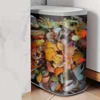 Bandeja De Basura Automática Con Sensor De Movimiento 13L Para Baño Cocina Oficina Y Dormitorio Recipiente Ecológico Plástico Rectangular Impermeable - details 8