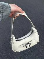 Bolso De Hombro Para Mujer Frenchbag Estilo Chic De Este Año Material PU Con Hebilla Personalizada De Estrella Bolso Baguette - details 0
