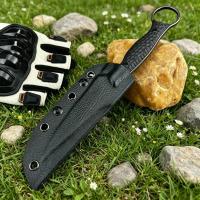 Cuchillo Multifuncional De Acero Inoxidable Para Camping Y Pesca Con Funda K Y Anillo De Cuerda De Escalada Lightweight - details 6