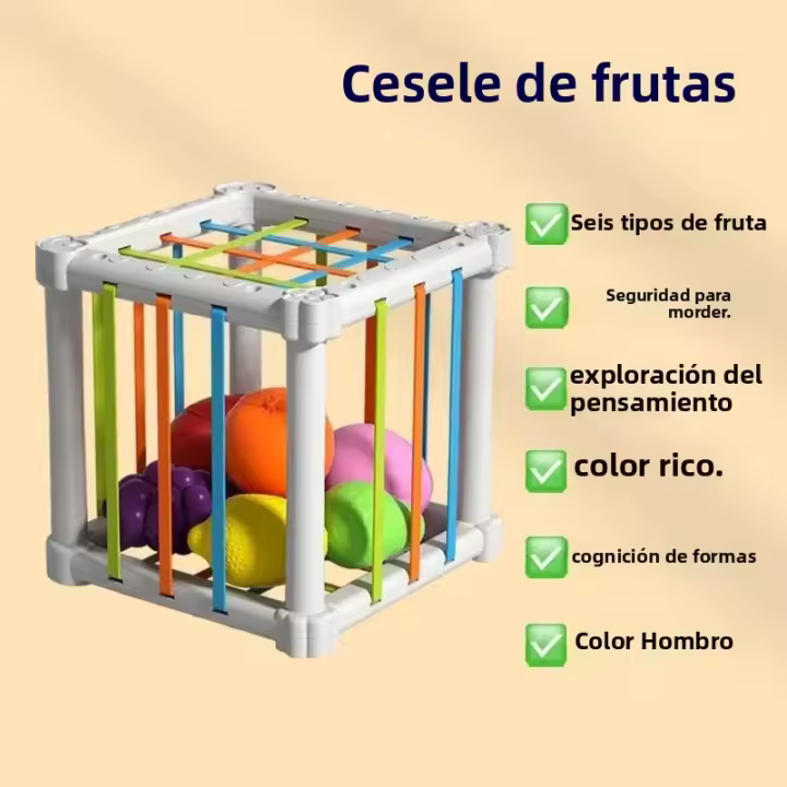 Juguetes Montessori Para Bebés Cubo Colorido De Juego De Alineación Bloques De Formas Educativos Para Niñas Aprendizaje Hobbies Regalo Para Niños - 1
