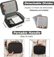 Estuche Con 72 Ranuro portalápices, Caja de Lápiz de Estudiantes, Organizador Escolar de Caso lapices de Colores Bolsa de Arte Dibujo, Pencil Case - details 4
