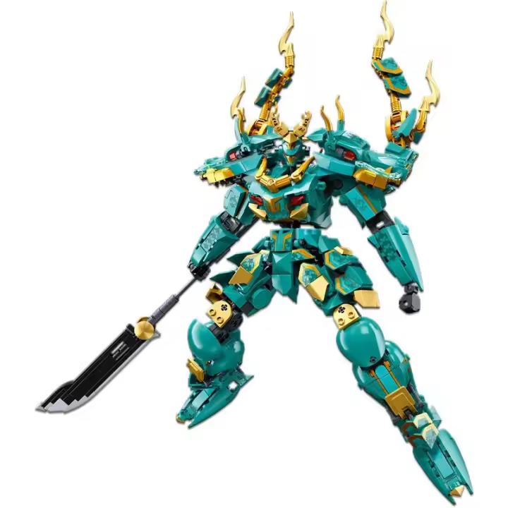 Bloques De Construcción Clásico Mecha Qinglong King De Sluban Juguete Educativo Para Niños Figura De Mecha Modelo Set De Bloques Colección Regalo Festivo Compatible Con Lego ABS Irregular Shape - 1