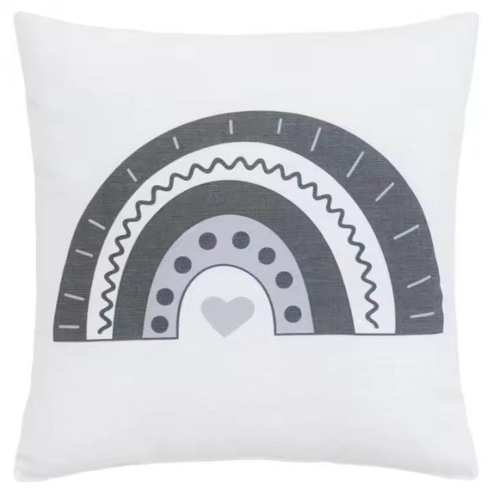 Cojín ABC - Suave y cómodo, ideal como complemento decorativo o para la cuna del bebé, con diseño educativo de letras y tejido de algodón transpirable - 1