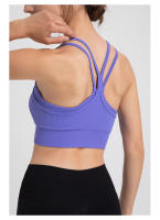 CA Sujetador short Deportivo sin costura para Mujer, ropa interior para Gimnasio, Fitness, ropa de entrenamiento de Dot Con espalda Cruzada, ropa Deportiva para correr, Chaleco de Yoga - details 15
