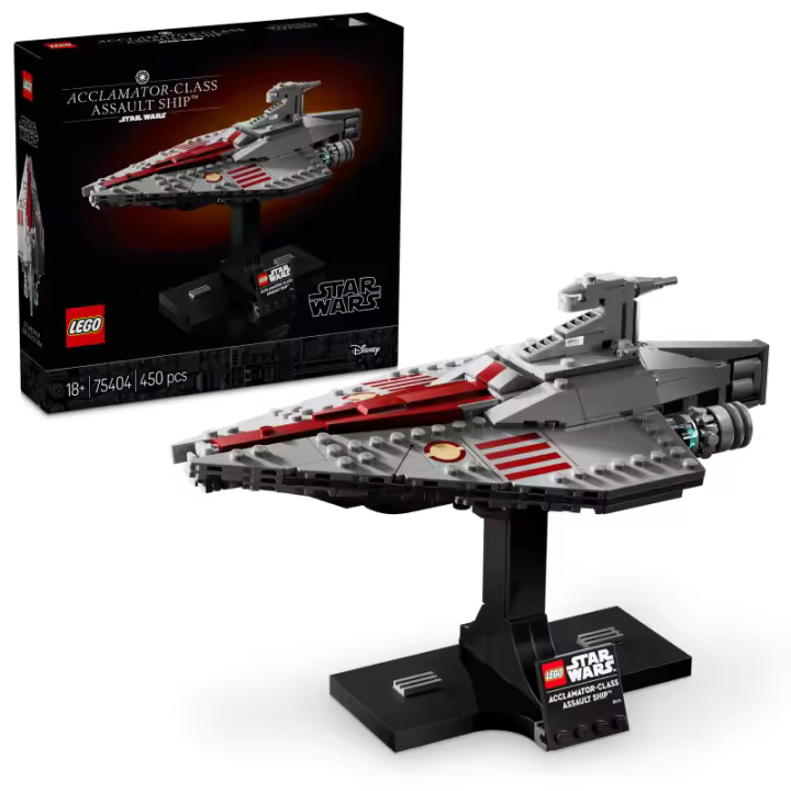 LEGO Star Wars TM 75404 Nave de Asalto Clase Acclamator Contiene 450 piezas - Edad recomendada a partir de 18+ años 25L75404 - 1