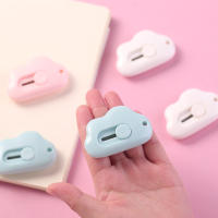 Cuchillo Extendible Y Portátil Mini Nube Arte Para Cortar Papel Ideal Para Abrir Paquetes Y Cajas Oficina Doble Facede - details 4