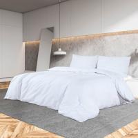 vidaXL Juego de Funda Nórdica Microfibra Ligera 260x220 cm Cama Color Antracita,  Azul,  Blanco y mas - details 2