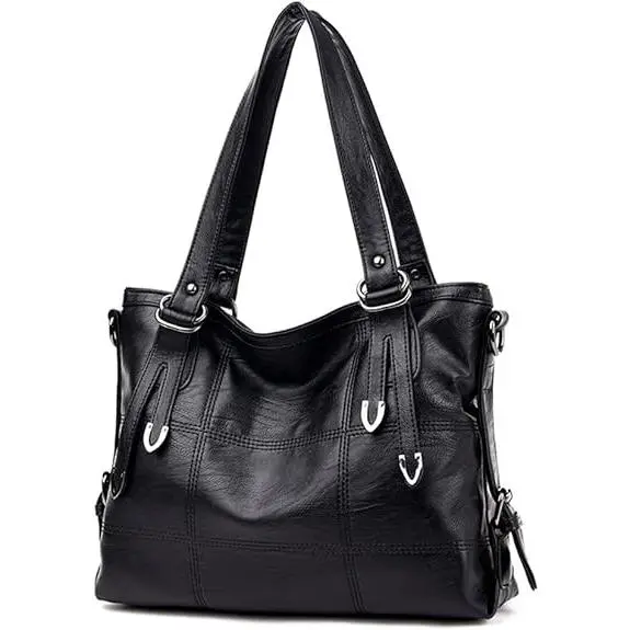 Mujer Bolsos de Mano Casual Bandolera Marca Mediano Totes Antirrobo Hombro PU Cuero - 1