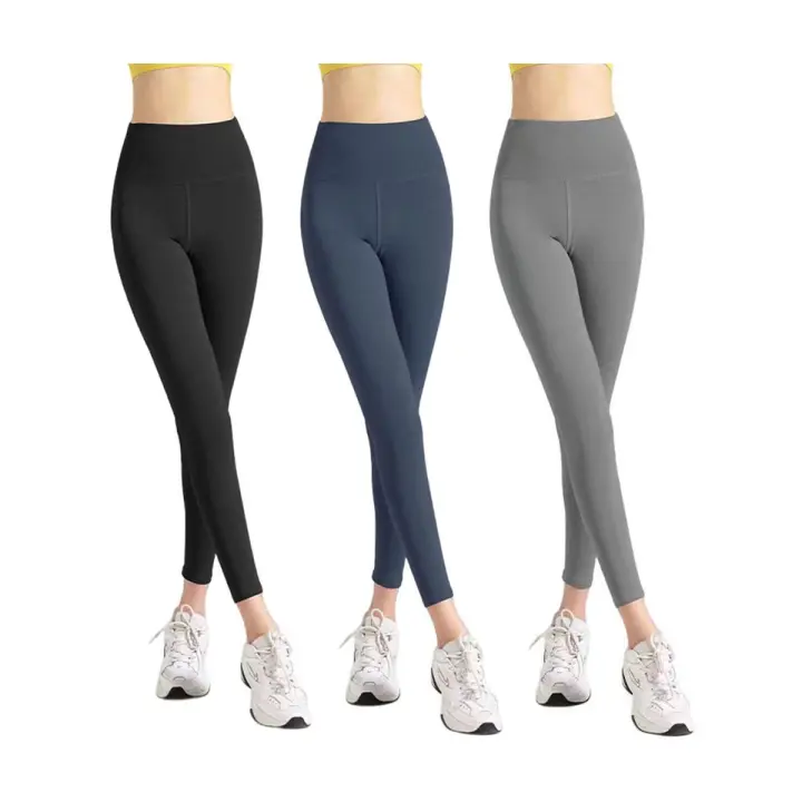Pack 3 Piezas Leggings de Yoga de Cintura Alta para Mujer - 1