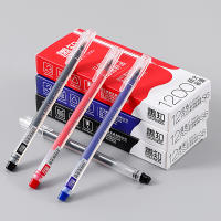 Juego De 12 Bolígrafos De Gel Triangulares 0.5mm En Colores Negro Azul Y Rojo Suministros Escolares Para Estudiantes Y Oficina - details 1