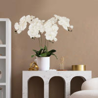 1pc Arco De Mariposa De Seda Con 9 Cabezas Orquídea Falsa 69/100CM Para Decoración De Hogar Y Bodas Flores Artificiales Para Decoración Interior - details 18