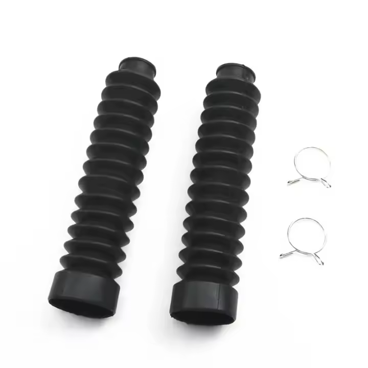 Cubierta De Goma Para Manillar Delantero De Motocicleta Cubrezapatos Negro Compatible Con Honda CG125 Dirt Bike - 1