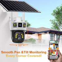 Cámara Solar Inalámbrica 6K 12MP HD Con Visión Nocturna Y Detección De Movimiento Humano Cámara De Seguridad CCTV PTZ WiFi 4G SIM Card - details 17