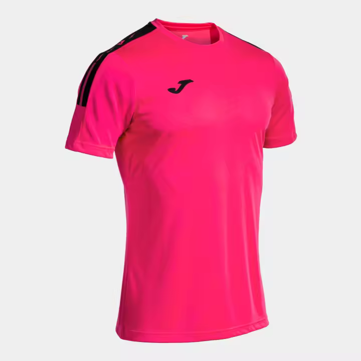 Camiseta M/C Hombre Joma Olimpiada 103245 Fucsia Negro 501 Confortable - 1