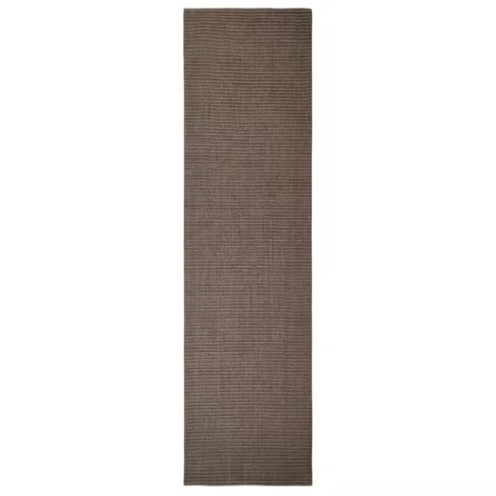 vidaXL Alfombra de sisal natural 80x300 cm Color Natural,  Negro,  Marrón y mas Alfombras de área  Alfombra de Piso para Sala de Estar Dormitorio Habitación Salón - 1