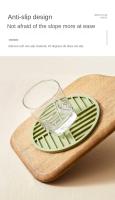 Alfombrilla De Silicona Gruesa Resistente a Altas Temperaturas Para Microondas Circular Tapete De Aislamiento Térmico Moderno - details 5